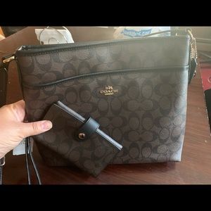 Coach crossbody wallet set